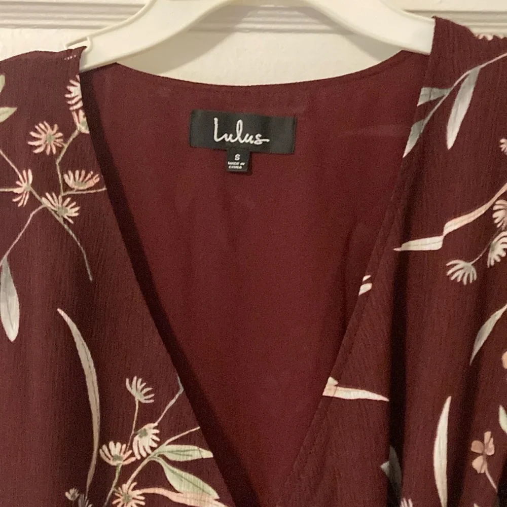 Lulu's Red High Low Ruffled Sundress - Picture 2 of 2